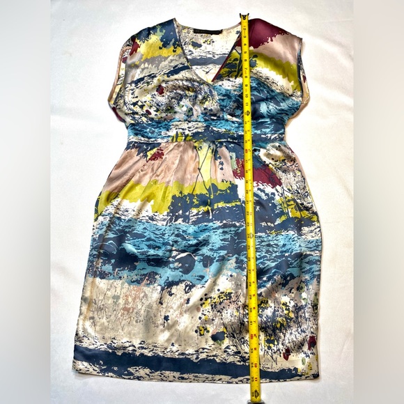 Akiko Silk Pockets Midi Empire Waist Dress - Picture 12 of 14